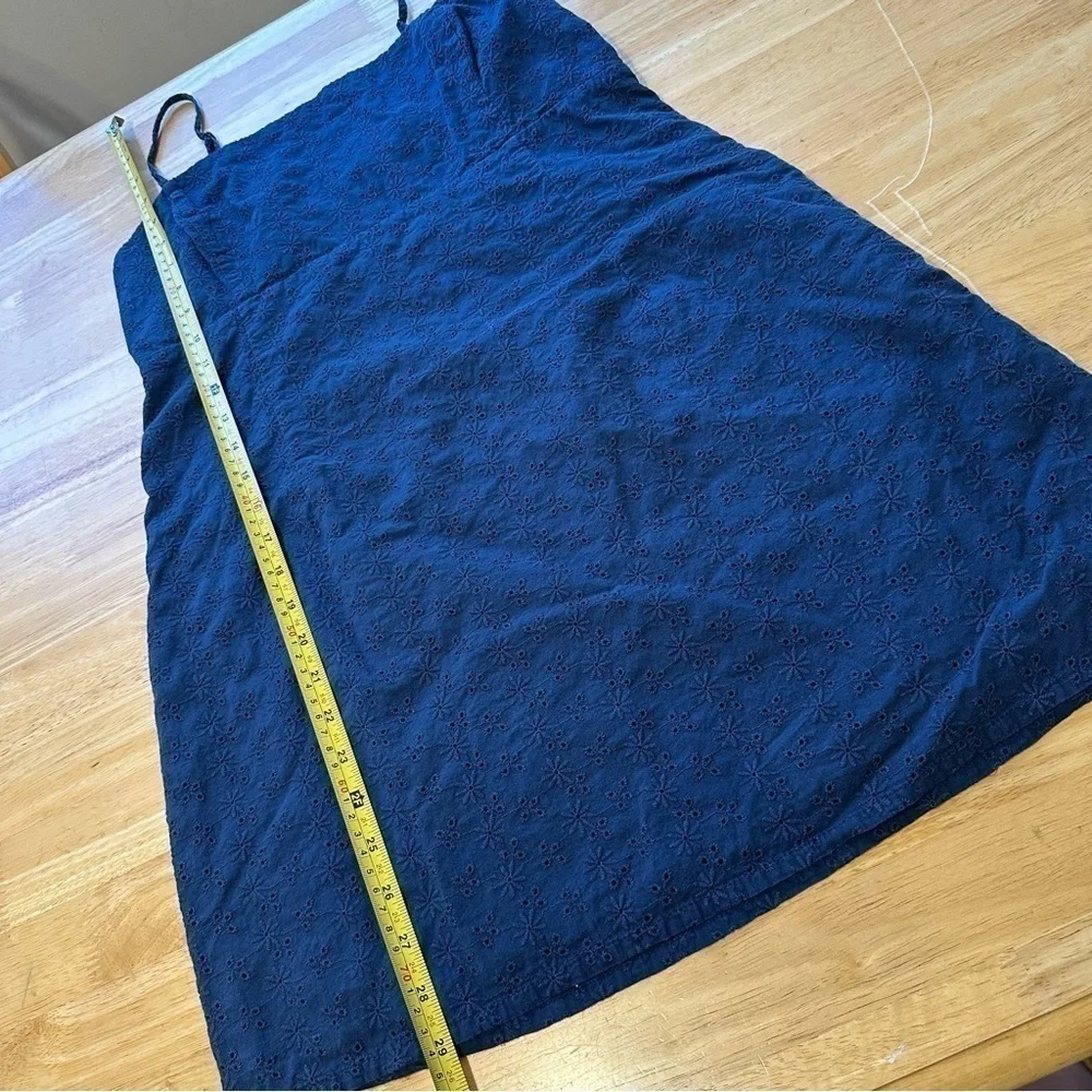 Garage Navy Blue Daisy Cutout Dress L Large